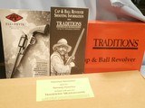 PIETTA 1858 NEW MODEL ARMY BISON TARGET REVOLVERBLACK POWDER PERCUSSION.44 CAL REMINGTON MODEL 1858 NEW ARMY 12