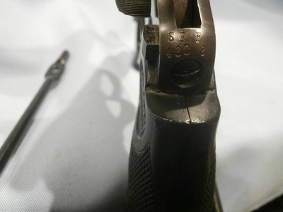 WEBLEY MARK IV .38S&W WEBLEY & SCOTT CROSS-BOLT SAFETY SINGAPORE POLICE CONTRACT MK IV ALL-MATCHING 5