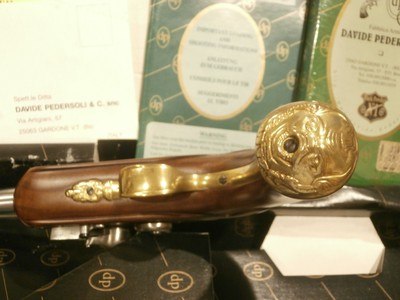 PEDERSOLI QUEEN ANNE FLINTLOCK PISTOL.50 BLACKPOWDER PISTOLUNFIRED! - Image 9 of 14