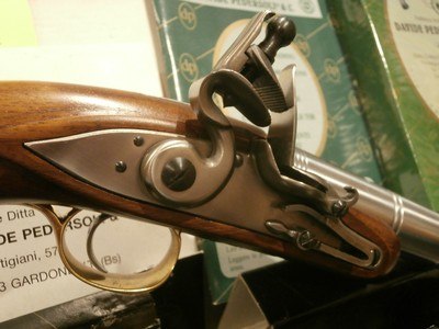 PEDERSOLI QUEEN ANNE FLINTLOCK PISTOL.50 BLACKPOWDER PISTOLUNFIRED! - Image 3 of 14
