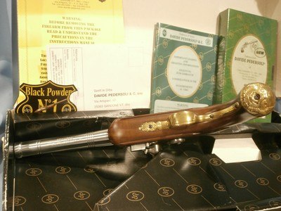 PEDERSOLI QUEEN ANNE FLINTLOCK PISTOL.50 BLACKPOWDER PISTOLUNFIRED! - Image 8 of 14