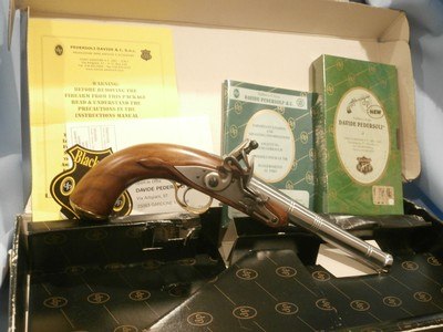 PEDERSOLI QUEEN ANNE FLINTLOCK PISTOL.50 BLACKPOWDER PISTOLUNFIRED!