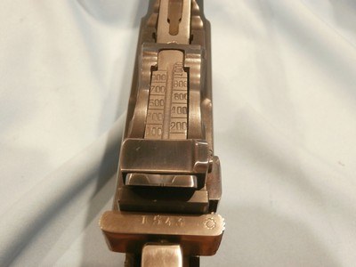 C96 BROOMHANDLESHANSEI TYPE 17 .45acpw/WOOD SHOULDER STOCK AND LEATHER HOLSTER HARNESSSHANXI TYPE 17 .45ACP BROOMHANDLE w/WOOD STOCK & HARNESS - Image 7 of 9
