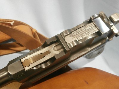 C96 BROOMHANDLESHANSEI TYPE 17 .45acpw/WOOD SHOULDER STOCK AND LEATHER HOLSTER HARNESSSHANXI TYPE 17 .45ACP BROOMHANDLE w/WOOD STOCK & HARNESS - Image 5 of 9