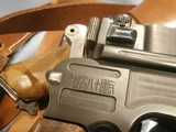 C96 BROOMHANDLESHANSEI TYPE 17 .45acpw/WOOD SHOULDER STOCK AND LEATHER HOLSTER HARNESSSHANXI TYPE 17 .45ACP BROOMHANDLE w/WOOD STOCK & HARNESS - Image 4 of 9