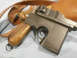 C96 BROOMHANDLESHANSEI TYPE 17 .45acpw/WOOD SHOULDER STOCK AND LEATHER HOLSTER HARNESSSHANXI TYPE 17 .45ACP BROOMHANDLE w/WOOD STOCK & HARNESS - Image 3 of 9