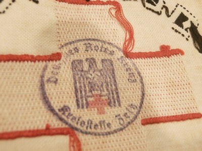 WWII WW2 NAZI ARMBAND WWII NAZI PARTY ARMBAND NAZI ARMBAND WWII GERMAN ARMBAND WWII GERMAN NAZI ARMBAND WWII 100% ORIGINAL!!#53 - Image 4 of 6