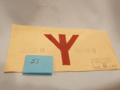 WWII WW2 NAZI SS ARMBAND WWII NAZI PARTY SS ARMBAND NAZI ARMBAND WWII GERMAN SS ARMBAND WWII GERMAN NAZI SS ARMBAND WWII 100% ORIGINAL!! #51 RARE!! - Image 1 of 9