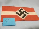 WWII WW2 NAZI HITLER YOUTH ARMBAND WWII NAZI HJ ARMBAND NAZI HITLER YOUTH ARMBAND WWII GERMAN ARMBAND WWII 100% ORIGINAL!! #59 - Image 1 of 4