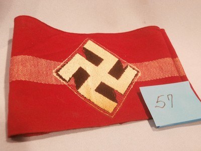 WWII WW2 NAZI HITLER YOUTH ARMBAND WWII NAZI HJ ARMBAND NAZI HITLER YOUTH ARMBAND WWII GERMAN ARMBAND WWII 100% ORIGINAL!! #57 - Image 3 of 4