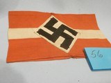 WWII WW2 NAZI HITLER YOUTH ARMBAND WWII NAZI HJ ARMBAND NAZI HITLER YOUTH ARMBAND WWII GERMAN ARMBAND WWII 100% ORIGINAL!! #56 - Image 1 of 4