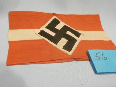 WWII WW2 NAZI HITLER YOUTH ARMBAND WWII NAZI HJ ARMBAND NAZI HITLER YOUTH ARMBAND WWII GERMAN ARMBAND WWII 100% ORIGINAL!! #56 - Image 1 of 4