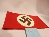 WWII WW2 NAZI PARTY ARMBAND WWII NAZI PARTY ARMBAND NAZI ARMBAND WWII GERMAN ARMBAND WWII GERMAN NSDAP NAZI ARMBAND WWII 100% ORIGINAL!! - Image 1 of 8