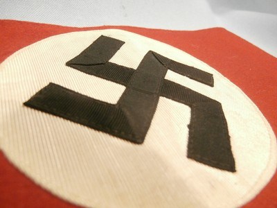 WWII WW2 NAZI PARTY ARMBAND WWII NAZI PARTY ARMBAND NAZI ARMBAND WWII GERMAN ARMBAND WWII GERMAN NSDAP NAZI ARMBAND WWII 100% ORIGINAL!! - Image 3 of 8