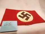WWII WW2 NAZI PARTY ARMBAND WWII NAZI PARTY ARMBAND NAZI ARMBAND WWII GERMAN ARMBAND WWII GERMAN NSDAP NAZI ARMBAND WWII 100% ORIGINAL!! #65 - Image 1 of 7