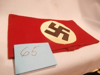WWII WW2 NAZI PARTY ARMBAND WWII NAZI PARTY ARMBAND NAZI ARMBAND WWII GERMAN ARMBAND WWII GERMAN NSDAP NAZI ARMBAND WWII 100% ORIGINAL!! #65 - Image 2 of 7