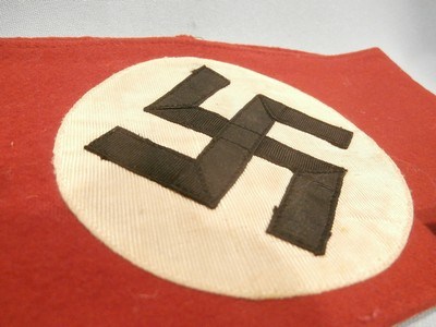 WWII WW2 NAZI PARTY ARMBAND WWII NAZI PARTY ARMBAND NAZI ARMBAND WWII GERMAN ARMBAND WWII GERMAN NSDAP NAZI ARMBAND WWII 100% ORIGINAL!! #63 - Image 3 of 10