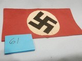 WWII WW2 NAZI ARMBAND WWII NAZI PARTY ARMBAND NAZI ARMBAND WWII GERMAN ARMBAND WWII GERMAN NAZI ARMBAND WWII 100% ORIGINAL!!#61 - Image 1 of 4