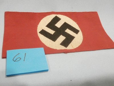 WWII WW2 NAZI ARMBAND WWII NAZI PARTY ARMBAND NAZI ARMBAND WWII GERMAN ARMBAND WWII GERMAN NAZI ARMBAND WWII 100% ORIGINAL!!#61 - Image 1 of 4
