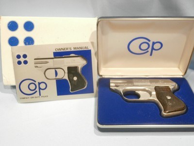 COP 357 MAGNUM 4-SHOT STAINLESS STEEL PISTOL COP 4-BARREL DERRINGER .357 DERRINGER COP 4-BARREL PISTOL COP MODEL SS-1 MINT & RARE!!!.22LR INSERTS - Image 1 of 10