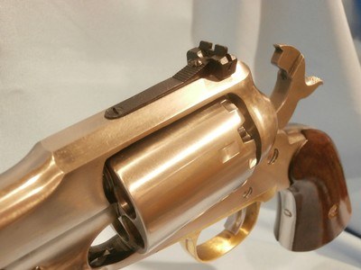 UBERTI 1858 NEW ARMY .44 CAL STAINLESS STEEL TARGET REVOLVER PERCUSSION REVOLVER .44 CALUBERTI NEW ARMY 1858 BLACK POWDER TARGET REVOLVERNEW!! - Image 4 of 13