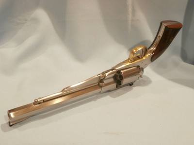 UBERTI 1858 NEW ARMY .44 CAL STAINLESS STEEL TARGET REVOLVER PERCUSSION REVOLVER .44 CALUBERTI NEW ARMY 1858 BLACK POWDER TARGET REVOLVERNEW!! - Image 11 of 13