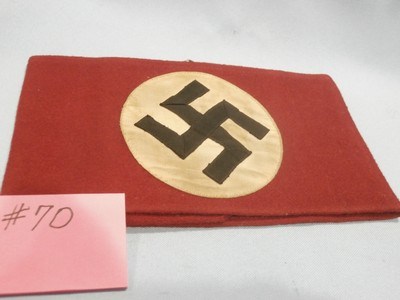 WWII WW2 NAZI ARMBAND WWII NAZI PARTY ARMBAND NAZI ARMBAND WWII GERMAN ARMBAND WWII GERMAN NAZI ARMBAND WWII 100% ORIGINAL!! #70 - Image 2 of 11