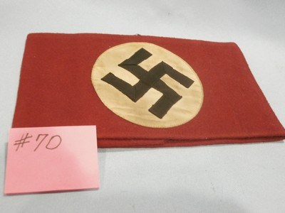 WWII WW2 NAZI ARMBAND WWII NAZI PARTY ARMBAND NAZI ARMBAND WWII GERMAN ARMBAND WWII GERMAN NAZI ARMBAND WWII 100% ORIGINAL!! #70 - Image 1 of 11