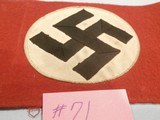 WWII WW2 NAZI ARMBAND WWII NAZI NSDAP ARMBAND NAZI ARMBAND WWII GERMAN ARMBAND WWII GERMAN NAZI ARMBAND WWII 100% ORIGINAL!! #71 - Image 2 of 6