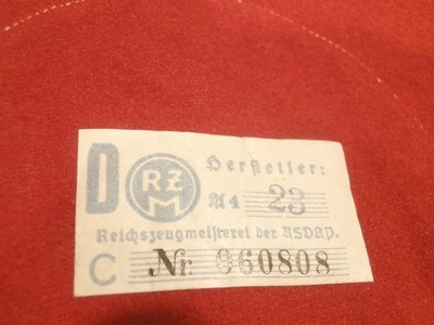 WWII WW2 NAZI ARMBAND WWII NAZI NSDAP ARMBAND WOOL ARMBAND W/RZMWWII GERMAN ARMBAND WWII WOOL NAZI ARMBAND WWII 100% ORIGINAL!! #72 - Image 11 of 14