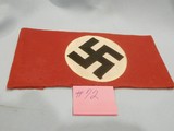 WWII WW2 NAZI ARMBAND WWII NAZI NSDAP ARMBAND WOOL ARMBAND W/RZMWWII GERMAN ARMBAND WWII WOOL NAZI ARMBAND WWII 100% ORIGINAL!! #72 - Image 1 of 14