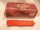 MICROTECH AUTOMATIC COMBAT TRODEN OTF AUTOMATIC FIGHTING KNIFE...RED GRIP................CLONE!!! - Image 9 of 9