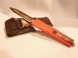 MICROTECH AUTOMATIC COMBAT TRODEN OTF AUTOMATIC FIGHTING KNIFE...RED GRIP................CLONE!!! - Image 2 of 9