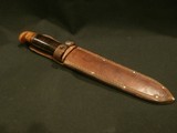 WWII WESTERN L77 STILETTORARE BAKELITE CROSS GUARD AND POMMEL!ORIGINAL SCABBARD!WWII L77 STILETTO!WESTERN L77 w/BAKELITE GUARD AND POMMEL!! - Image 14 of 15