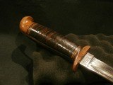 WWII WESTERN L77 STILETTORARE BAKELITE CROSS GUARD AND POMMEL!ORIGINAL SCABBARD!WWII L77 STILETTO!WESTERN L77 w/BAKELITE GUARD AND POMMEL!! - Image 7 of 15