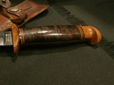 WWII WESTERN L77 STILETTORARE BAKELITE CROSS GUARD AND POMMEL!ORIGINAL SCABBARD!WWII L77 STILETTO!WESTERN L77 w/BAKELITE GUARD AND POMMEL!! - Image 9 of 15