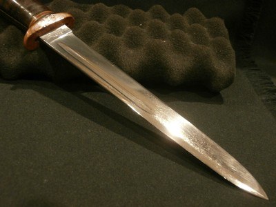 WWII WESTERN L77 STILETTORARE BAKELITE CROSS GUARD AND POMMEL!ORIGINAL SCABBARD!WWII L77 STILETTO!WESTERN L77 w/BAKELITE GUARD AND POMMEL!! - Image 5 of 15