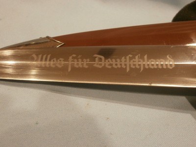 WWII GERMAN SA DAGGER GERMAN WWII NAZI DAGGER WWII SA NAZI DAGGER GERMAN SA NAZI DAGGER WWII GERMAN NAZI SA DAGGER RZM M7/2 (EMIL VOOSWAFFENFABRIK) - Image 5 of 14