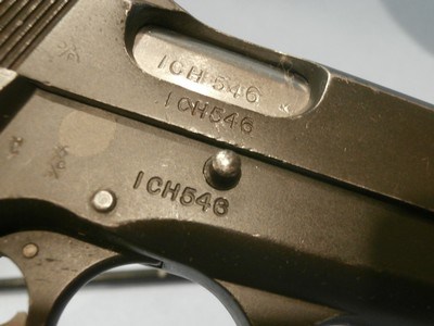 BROWNING HI-POWER 9mm WWII JOHN INGLIS 9mm HI-POWER WWII BROWNING INGLIS HI-POWER 9mm BROWNING FN 9mm HI-POWER JOHN INGLIS - Image 6 of 9