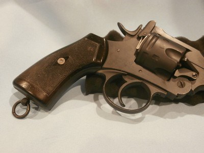 WEBLEY MK VI 1918 .455 CAL ALL-MATCHING SERIAL NUMBERS! EXCELLENT BORE & CHAMBERS! EXCELLENT OVERALL CONDITION 1918!!! - Image 10 of 11