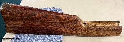 FOR SALE - MODIFIED BUTTSTOCK.
For attaching tang sight to Remington Rolling Block Model 1 Rifles