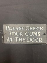 Check Guns at Door Sign - 1 of 1