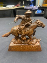 Cast Iron Winchester Horse and Rider - 2 of 2