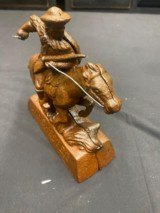 Cast Iron Winchester Horse and Rider - 1 of 2