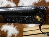 Winchester Model 21, 20-28-20 gauge, Custom Engraved and stocked with three barrel Orvis luggage Case - 2 of 25