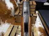 Krieghoff K-80 Sporting, Black Supersport engraving with gold wire border.32 inch sporting barrels. - 18 of 19