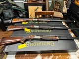 3 Browning Citori 725 Sportings.
12 gauge, 20 gauge, 28 Gauge.
available INDIDVIDUALLY AS WELL - 2 of 7