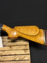 Unique Model 12 Winchester.After Market Grade one engraving.Custom Blond Rollover stock and forend. - 3 of 12