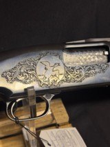 Unique Model 12 Winchester.After Market Grade one engraving.Custom Blond Rollover stock and forend. - 12 of 12