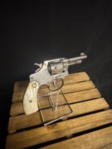 smith and wesson 32 long cartridge, nickel plated and Pearl Grips